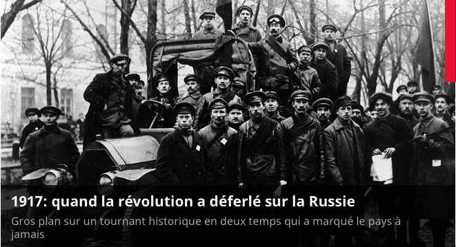 Illustration. Russia Beyond the Headlines. 1917 quand la révolution a déferlé sur la Russie par Oleg Egorov et Alexeï Timofeïtchev. 2017-04-01